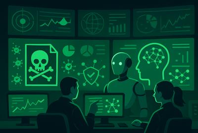 Prompt bank separates executable malware code from knowledge